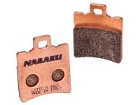 brake pads Naraku sintered for Aprilia Scarabeo 100 4T 2V 10-12 E3 [ZD4VAA00/ ZD4VAC00]