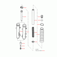 F07 front fork - single parts