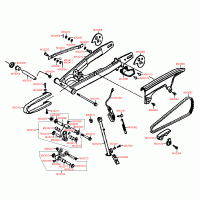 F18 swing arm, drive chain and side stand