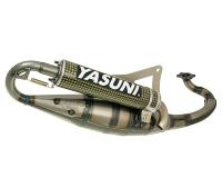 exhaust Yasuni Scooter R yellow carbon for Peugeot Ludix 1 50 Blaster LC 10 inch wheels