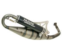 exhaust Yasuni Scooter R black for Aprilia SR 50 LC 14-17 (Piaggio engine carburetor) [ZD4VFB/ VFD/ VFU00/ VFJ/ VZ000]