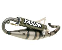 exhaust Yasuni Scooter R yellow carbon for Benero Speedy 50 2T