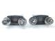 Handlebar clamp set aluminum chrome for Kreidler Florett RS RMC LF LH RM K 54