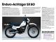 Brochure Enduro 2 pages DIN A4 for moped mokick