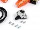 Conversion kit for handlebar indicators -MOTO NOSTRA, LED, E-marked, 6 Volt- Vespa Smallframe V50, 50N, PV, ET3, Largeframe Rally, Sprint, TS, GT, GTR, SS180 - Ø=24mm - amber