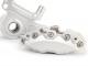 Front brake caliper incl. caliper mount -BGM PRO, CNC Touring, 4-piston, radial mounting - Brake drum type Piaggio/Grimeca Ø20mm- Vespa PX Disc (1998-), My, 2011 - silver