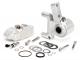 Front brake caliper incl. caliper mount -BGM PRO, CNC Touring, 4-piston, radial mounting - Brake drum type Piaggio/Grimeca Ø20mm- Vespa PX Disc (1998-), My, 2011 - silver