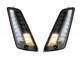 Pair of front indicators -MOTO NOSTRA 2K22 (2014-) dynamic LED sequential light, day time running light (E-mark)- Vespa GT, GTL, GTV, GTS 125-300, HPE, Supertech (2019-) - smoked