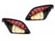 Pair of rear indicators -MOTO NOSTRA 2K22 (2014-2018) dynamic LED sequential light, with position light (E-mark)- Vespa GT, GTL, GTV, GTS 125-300 - smoked