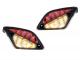 Pair of rear indicators -MOTO NOSTRA 2K22 (2014-2018) dynamic LED sequential light, with position light (E-mark)- Vespa GT, GTL, GTV, GTS 125-300 - smoked