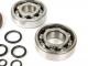 Bearing and oil seal set for crankshaft -BGM ORIGINAL- Vespa V50, PV125, ET3, PK50, PK80, PK125 - 1x 6303 + 1x 6204 - incl. O-rings