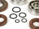 Bearing and oil seal set for crankshaft -BGM ORIGINAL- Vespa V50, PV125, ET3, PK50, PK80, PK125 - 1x 6303 + 1x 6204 - incl. O-rings