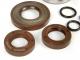 Bearing and oil seal set for crankshaft -BGM ORIGINAL- Vespa V50, PV125, ET3, PK50, PK80, PK125 - 1x 6303 + 1x 6204 - incl. O-rings