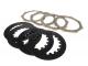 Clutch friction discs incl. steel discs -BGM PRO SPORT-  type Honda CR80, for BGM PRO Superstrong CR, CR 2.0 Ultralube clutch spider, Ø=110mm - 4 discs