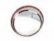 Headlight rim with visor -MOTO NOSTRA- Vespa LX 50, LX 125, LX 150, GTV, GT60 125-300 - chrome