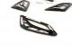 Indicator grill set -MOTO NOSTRA- Vespa GT, GTL, GTV, GTS 125-300 - matt black