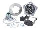 disc brake set GRIMECA Classic NT stub d=16mm silver mesh pattern partially hydraulic for Vespa P80-150X, P200E, PX80-150E