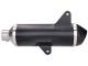 muffler Arrow Urban aluminum black for Vespa GTS 300 4-stroke LC Euro5 2020-