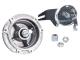 rear wheel hub complete w/ brake anchor plate and axle for Puch Maxi, X30 w/ cast wheel