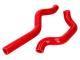 coolant hose set Naraku silicone red for Rieju MRT, Beta, Sherco