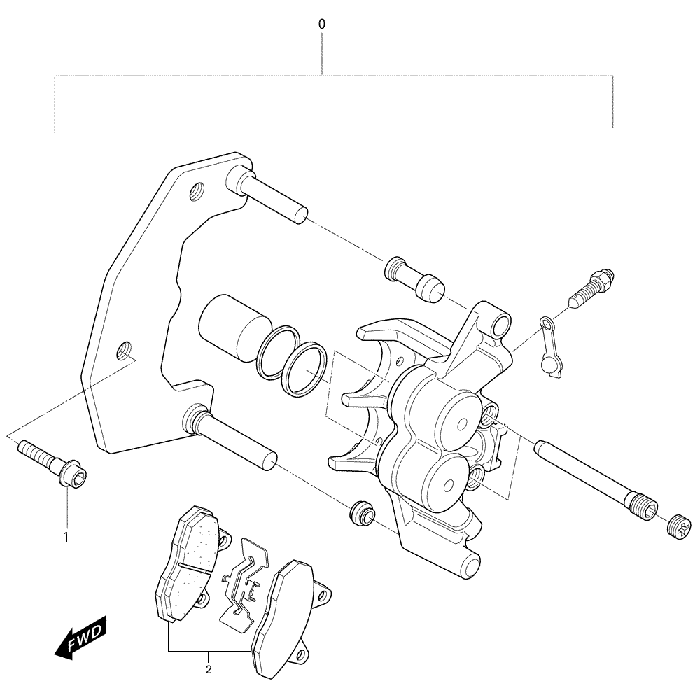38 brake caliper front