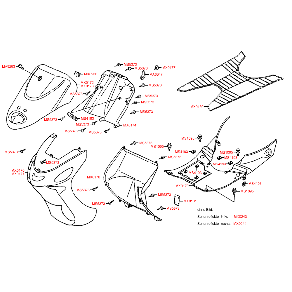 F05 body parts and footboard