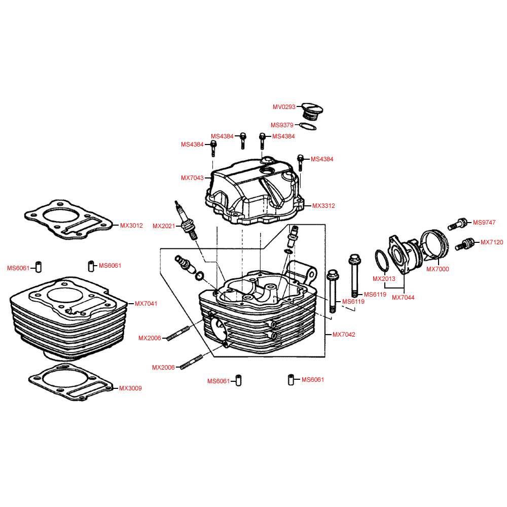 E01 cylinder and cylinder head