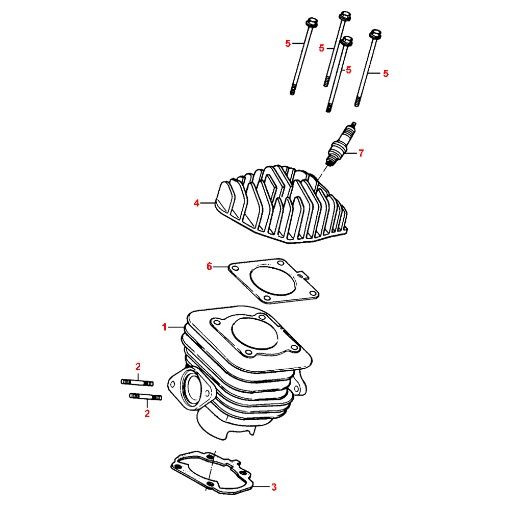 E02 cylinder & cylinder head