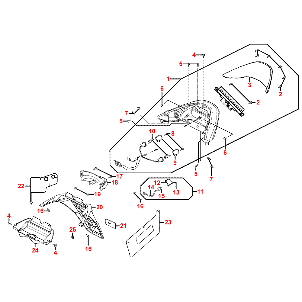 F18 rear light